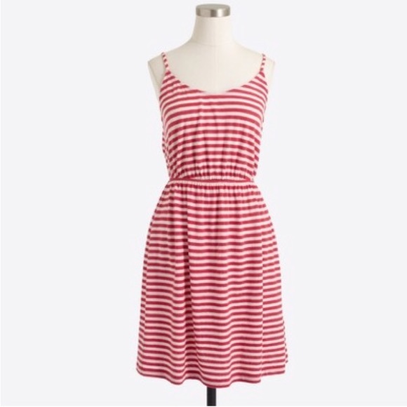 🎉HPx2🎉 J.Crew Factory striped cotton dress Sz XS - Picture 1 of 7